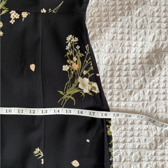 Sugarlips Jenna Floral Midi Dress Black Green Puff Sleeve Women’s Small NWT - Picture 12 of 14